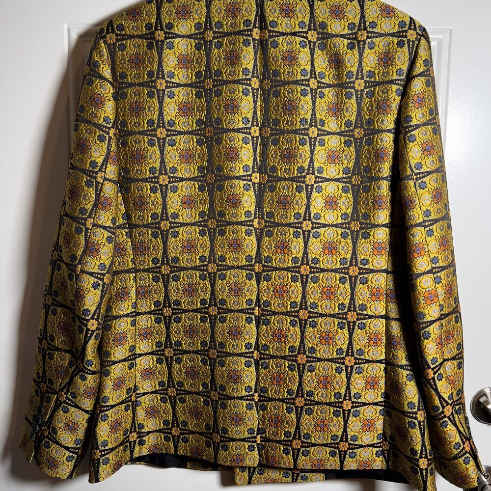 ASOS Brocade Double Breasted Jacket Men's 40R - Picture 2 of 8